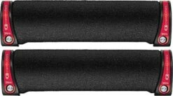 Crankbrothers CRANK BROTHERS COBALT RED Lock On Grips Foam 130 Mm