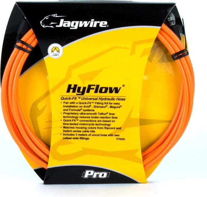 Jagwire Hyflow Universal Hydraulic Hose - Orange 1 Jagwire Hyflow Universal Hydraulic Hose - Orange