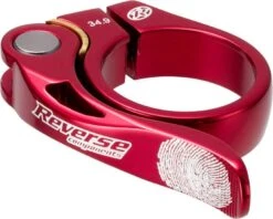 REVERSE Seat Clamp LONG LIFE 34.9 Mm Red