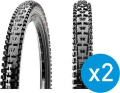 MAXXIS Pair Of MTB Tyres HIGH ROLLER II EXO Protection TL Ready 27.5x2.30
