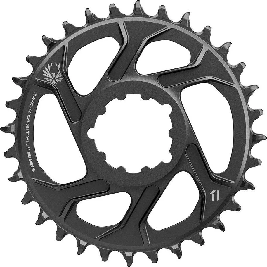 SRAM X-SYNC EAGLE Direct Mount Chainring, 3mm Offset 12 Speed, Black 1 SRAM X-SYNC EAGLE Direct Mount Chainring, 3mm Offset 12 Speed, Black