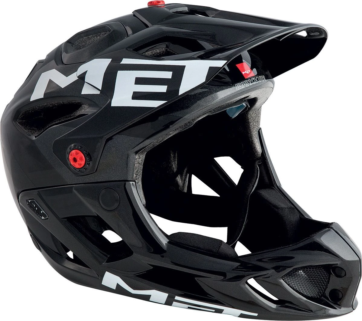 MET PARACHUTE Helmet Black Red 8 MET PARACHUTE Helmet Black Red - Image 8