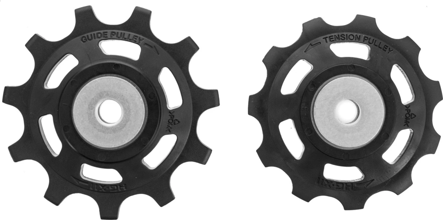 Pair Of Shimano XTR RD-M9000 11S Black Rollers 1 Pair Of Shimano XTR RD-M9000 11S Black Rollers