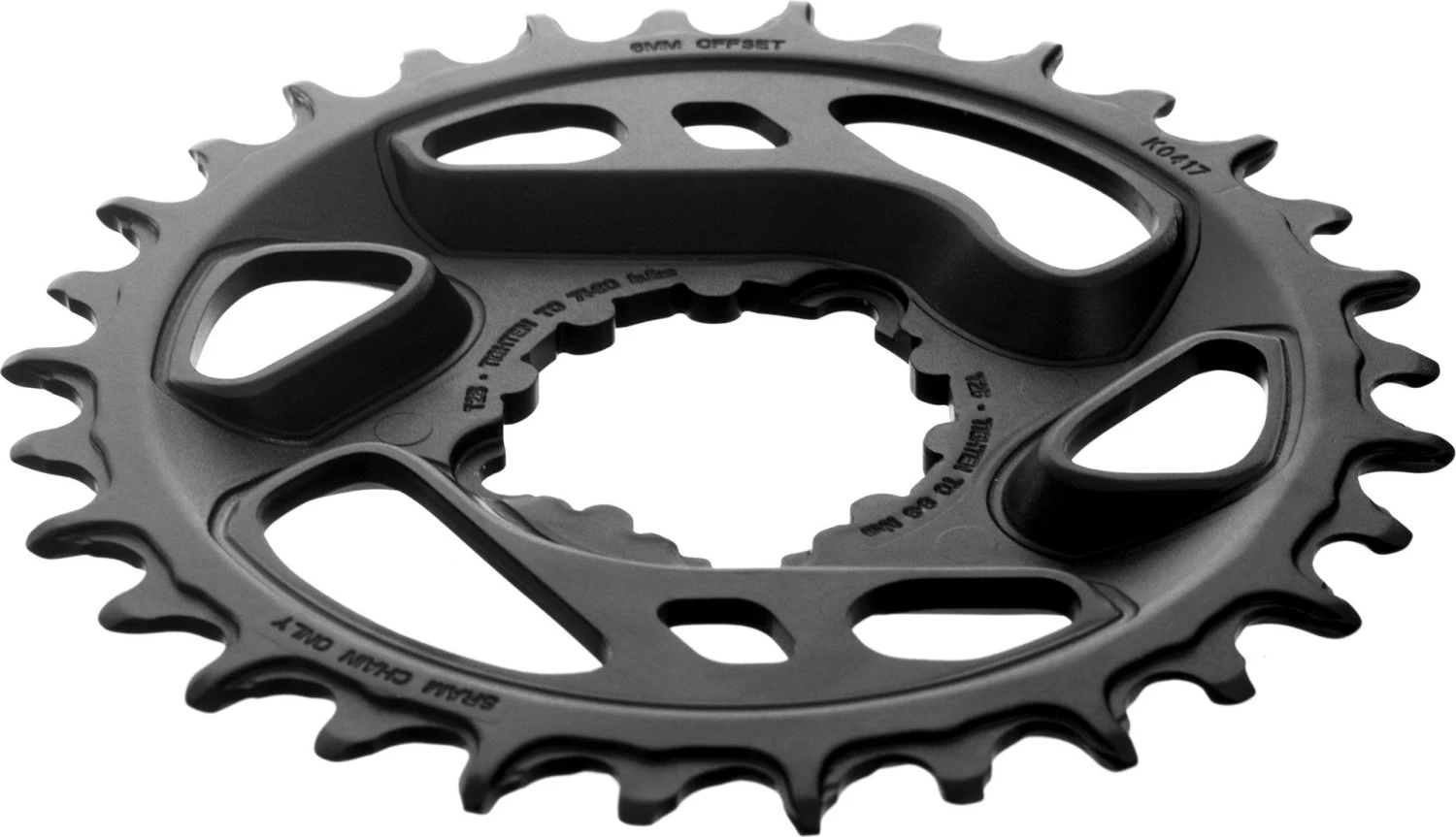 SRAM X-SYNC 2 Cold Forged EAGLE Direct Mount Chainring 6mm Offset 12 Speed Black 2 SRAM X-SYNC 2 Cold Forged EAGLE Direct Mount Chainring 6mm Offset 12 Speed Black - Image 2