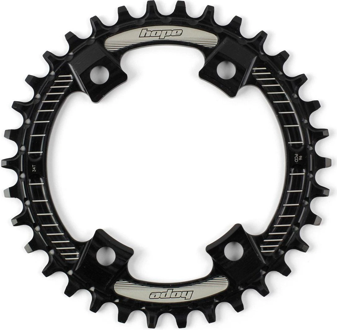 Hope Retainer Narrow Wide Chainring (96BCD) Black 1 Hope Retainer Narrow Wide Chainring (96BCD) Black