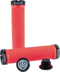 SB3 Pair Of Black Grips KHEOPS Red / Black