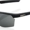100% SPORTCOUPE Soft Tact Sunglasses Black - Smoke + Clear Lens