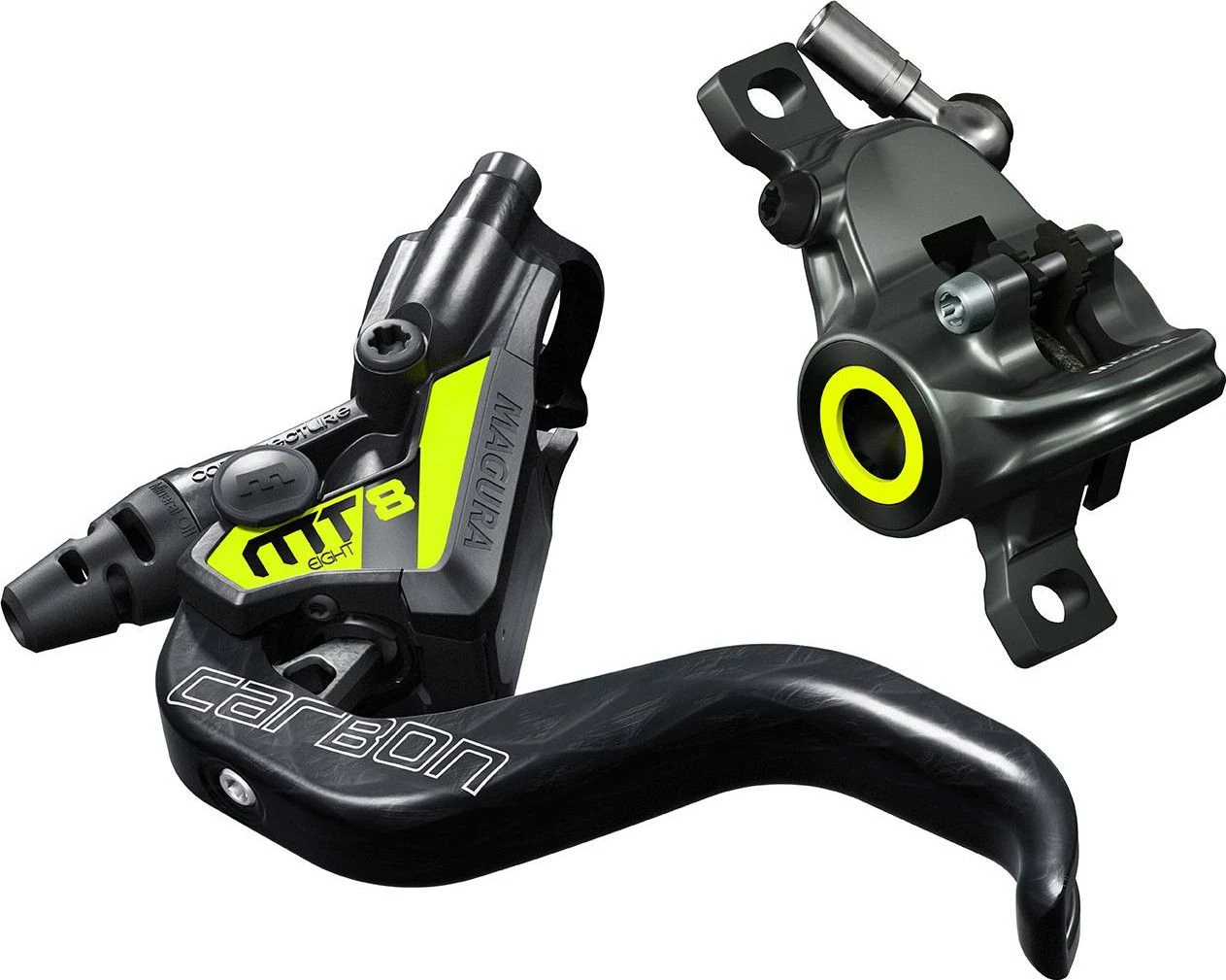 Magura Brake MT8 SL Front/Rear (Without Disc) Black/Yellow 2019 1 Magura Brake MT8 SL Front/Rear (Without Disc) Black/Yellow 2019
