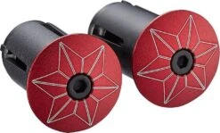 Supacaz Star Plugz (anodized) Red