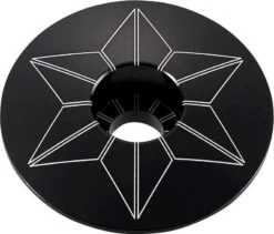 Supacaz Star Capz Black (power Coated)