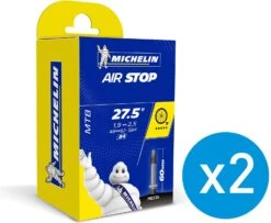 Michelin 2 BUTYL B4 Inner Tubes 27.5 X 1.90/2.50 Presta 60 Mm