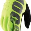 100% BRISKER Gloves Fluo Yellow