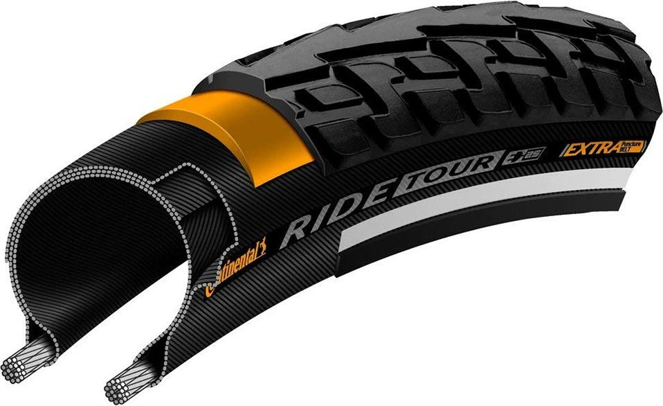 Continental Ride Tour 26/27.5'' Tire Tubetype Wire Extra PunctureBelt E-Bike E25 1 Continental Ride Tour 26/27.5'' Tire Tubetype Wire Extra PunctureBelt E-Bike E25