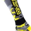 Pair Of O'Neal Pro MX Hunter Hi-Viz High Socks Black / Gray