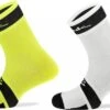 Spiuk XP Summer Socks (2 Pairs Pack) Neon Yellow White