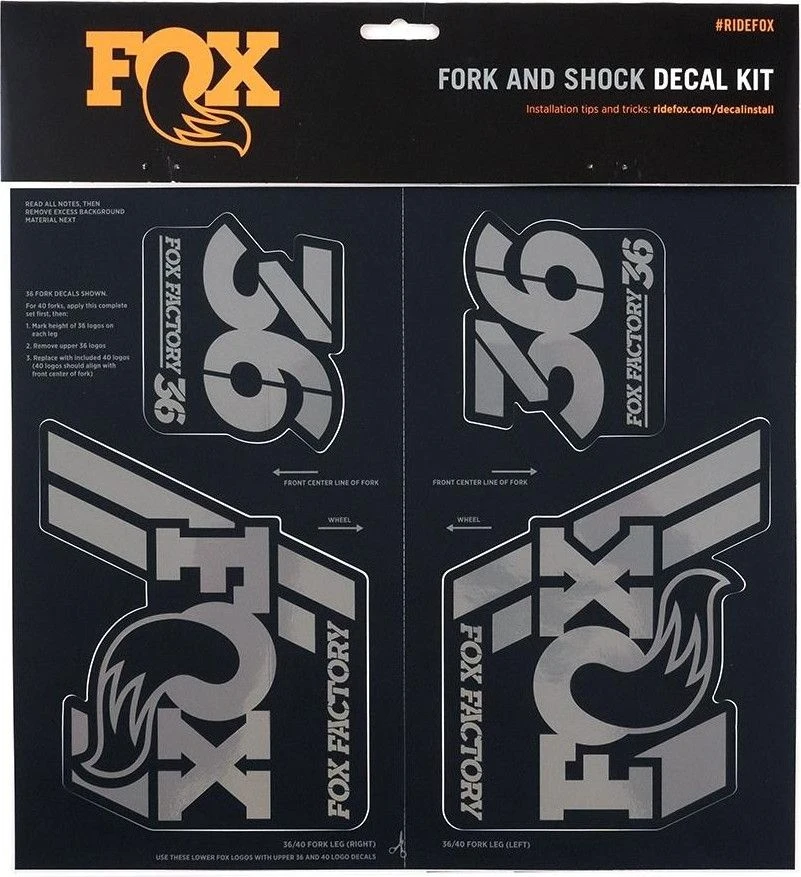 Fox Racing Shox Stickers Heritage 2019 Black Stealth 1 Fox Racing Shox Stickers Heritage 2019 Black Stealth