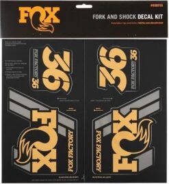 Fox Racing Shox Stickers Heritage 2019 Gold