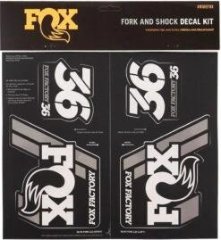 Fox Racing Shox Stickers Heritage 2019 Silver
