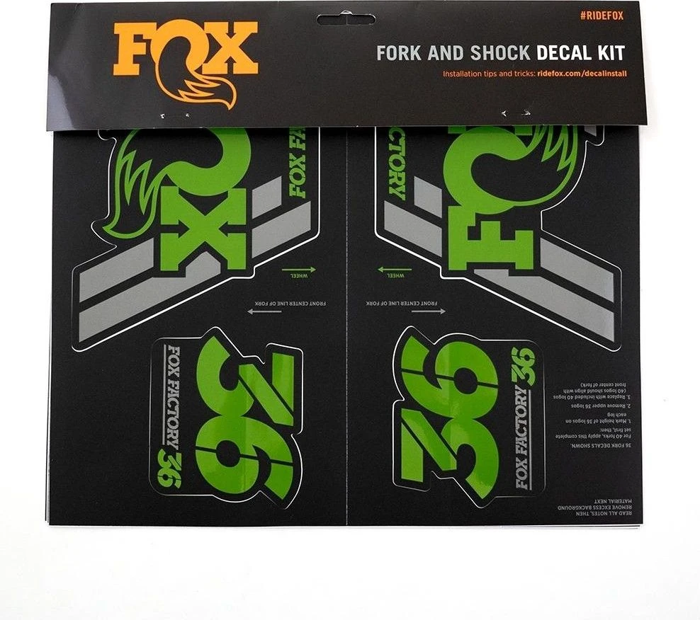 Fox Racing Shox Stickers Heritage 2019 Green 1 Fox Racing Shox Stickers Heritage 2019 Green
