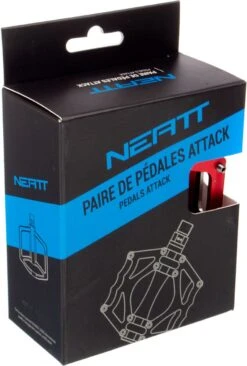 Pair Of Neatt Attack V2 8 Pin Flat Pedals Red -MAXXIS Sales 8045245d1214643d0779.64035118