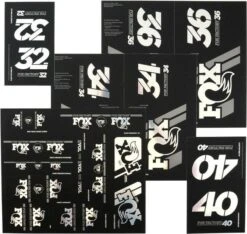 Fox Racing Shox Heritage 2019 Stickers Fork And Shock Chrome