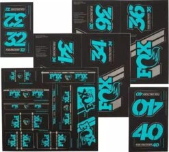 Fox Racing Shox Heritage 2019 Stickers Fork And Shock Teal
